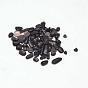Natural Obsidian Chip Beads, No Hole/Undrilled, 3~9x1~4mm