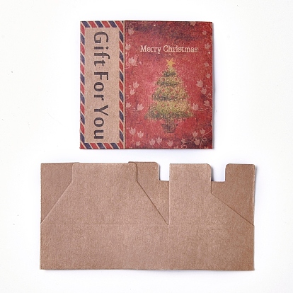 Caja de cajón de papel plegable portátil creativo, cajas de embalaje de regalo de fiesta de boda de dulces de joyería, Rectángulo
