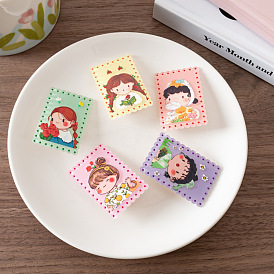 Cute Cartoon Girl Hair Clip - Sweet and Lovely Side Clip for Students.