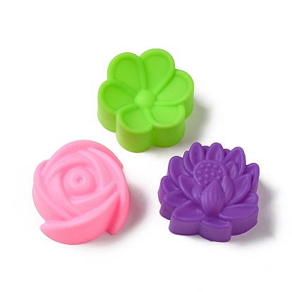 Moldes de silicona de calidad alimentaria diy de loto, flor y rosa, moldes de fondant, para chocolate, caramelo, Fabricación artesanal de resina uv y resina epoxi.