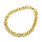 Fashionable 304 Stainless Steel Engraved Vine Cable Chain Bracelets, with Lobster Claw Clasps, 8-1/8 inch (205mm), 7.5mm