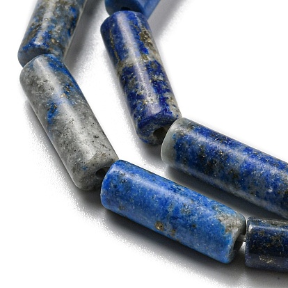 Hilos de cuentas de lapislázuli natural, columna