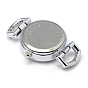 Alloy Watch Face Watch Head Watch Components, Flat Round