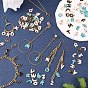 104Pcs Letter A~Z Alloy Enamel Pendant Charms, Light Gold, for DIY Necklace Bracelet Earring Bangles Jewelry Crafts Making