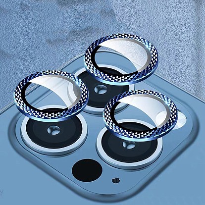 Film de lentille de téléphone portable en alliage de verre et d'aluminium, accessoires de protection des lentilles, compatible avec le protecteur d'objectif d'appareil photo 13/14/15 pro & pro max
