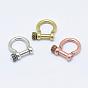 Brass D-Ring Anchor Shackle Clasps, Cadmium Free & Nickel Free & Lead Free