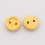 2-Hole Garment Accessories Tiny Flat Round Wooden Sewing Buttons