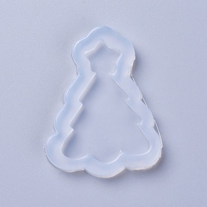 Christmas Food Grade Silicone Molds, Resin Casting Molds, For UV Resin, Epoxy Resin Jewelry Making, Christmas Tree