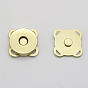 Botones magnéticos de aleación sujetador de imán a presión, flor, para la confección de telas y bolsos