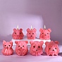 Moldes para velas de silicona diy estilo origami perro/gato/oso, para hacer velas perfumadas