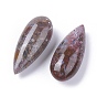 Natural Brecciated Jasper Beads, No Hole/Undrilled, Teardrop