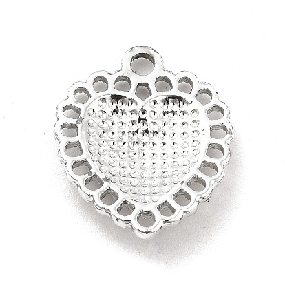 Connecteurs chandeliers en alliage, avec strass cristal, liens cardiaques