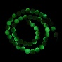 Natural Flower Amazonite Beads Strands, Faceted, Luminous, Round