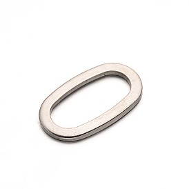 Oval 304 Stainless Steel Linking Rings, 20x11x1.2mm
