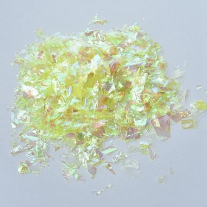 Lentejuelas de caramelo de plástico / chip de paillette, relleno de resina uv, para la fabricación de joyas de resina epoxi