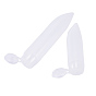 BENECREAT Transparent PE Plastic Flip Top Cap Bottles, with PP Plastic Screw Lids, for Lotion, Shampoo, Cream