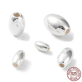 925 Sterling Silver Bead, Rice