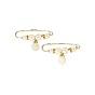 Imitation Pearl Safety Pin Brooches, Alloy Rhinestone Waist Pants Extender for Women, Golden