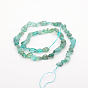Natural Apatite Bead Strands, Tumbled Stone, Nuggets, 5~19x4~9x3~9mm, Hole: 0.5~1mm, about 15.7 inch