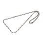 New Nice 304 Stainless Steel Curb Chain Necklaces, with Lobster Claw Clasps, Faceted, 23.6 inch(599mm)