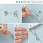 925 Sterling Silver Pendant Bails, with S925 Stamp