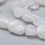 Natural Rainbow Moonstone Beads Strands, Nuggets, Tumbled Stone