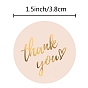 4 Colors Thank You Stickers Roll, Round Paper Adhesive Labels, Decorative Sealing Stickers for Christmas Gifts, Wedding, Party