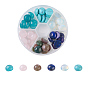 Natural & Synthetic Mixed Gemstone Cabochons, Half Round/Dome