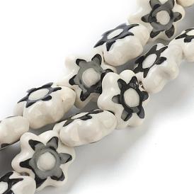 Handmade Porcelain Flower Beads Strands