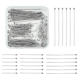 200Pcs 4 Styles 304 Stainless Steel Ball Head Pins for Craft Jewelry Making