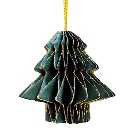 3D Christmas Trees Paper Lantern, for Garden Party Decoration