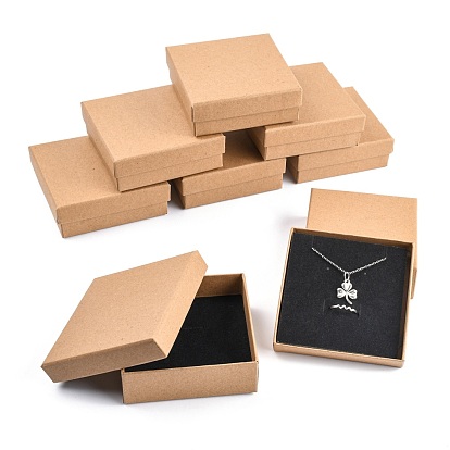 Boîtes à bijoux en carton, Pour la bague, carrée