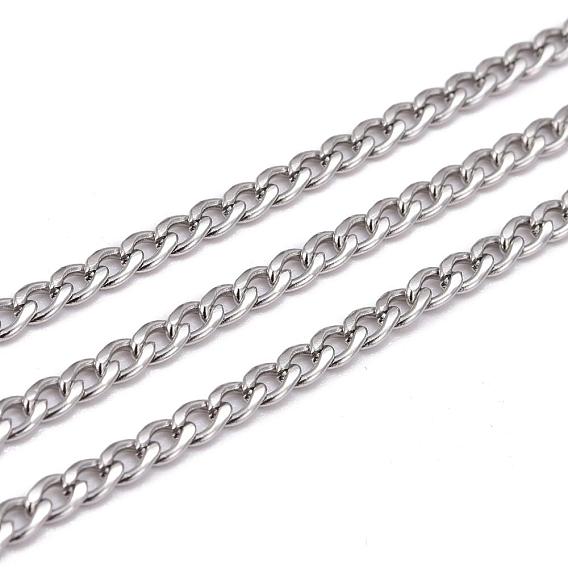 304 нержавеющая сталь витой цепочки Снаряженная цепи для мужчин ожерелье решений, несварные
