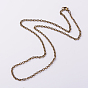 Collares de cadena de cable de hierro, con aleación de zinc hebillas de pinza de langosta