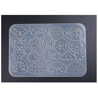 Pendant Silicone Molds, Resin Casting Molds, For UV Resin, Epoxy Resin Jewelry Making, Butterfly & Tree & Flower