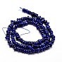 Natural Lapis Lazuli Chip Beads Strands, 4~14x4~12mm, Hole: 1mm, about 15.3 inch ~16.1 inch