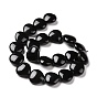 Natural Obsidian Beads Strands, Heart