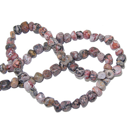Natural Gemstone Strands, Leopard Skin Jasper, The beads about 3~5mm, hole: 0.8mm, 15.5 inch, 82pcs/strand