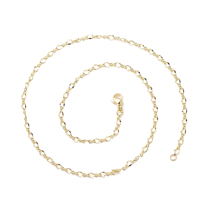 Ожерелье из латунных цепей фигаро для женщин, без кадмия и без свинца
