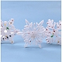 Moldes colgantes de silicona de copo de nieve de navidad diy, moldes de resina, para resina uv, fabricación de joyas de resina epoxi
