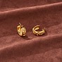 Прозрачные серьги-гвоздики с кубическим цирконием в виде солнца и луны, 430 серьги-кольца из нержавеющей стали для женщин