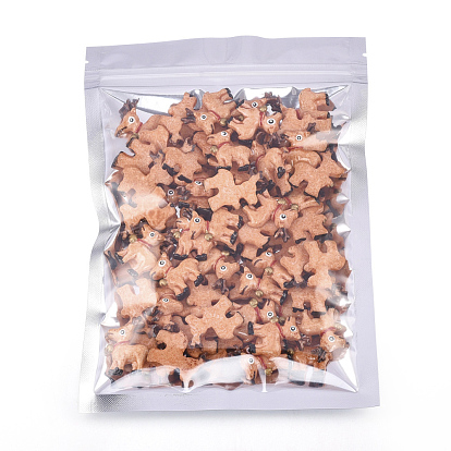 Bolsas con cierre de cremallera para mascotas y pe, bolsas de almacenamiento de alimentos de papel de aluminio resellables, Rectángulo