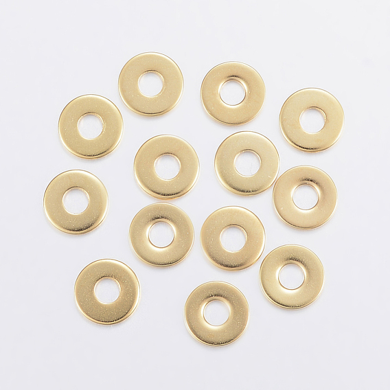 304 Acier inoxydable perles d'espacement, donut