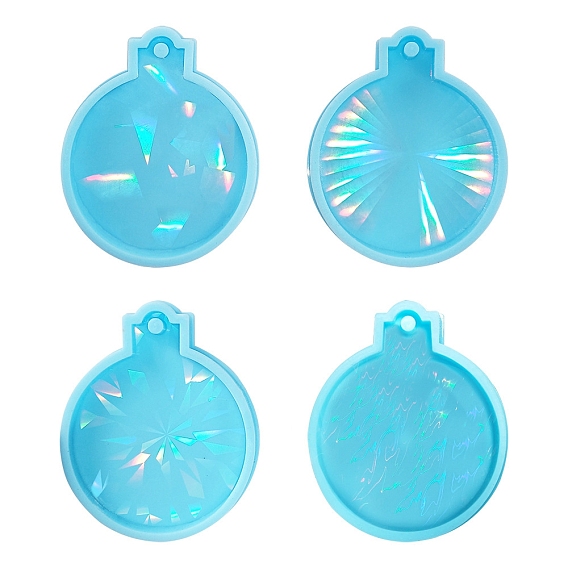 DIY Christmas Bell Pendant Silicone Molds, Resin Casting Molds, for UV Resin, Epoxy Resin Jewelry Making