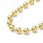Rack Plating Brass Ball Chain Bracelets for Women, Long-Lasting Plated, Lead Free & Cadmium Free