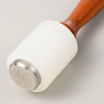Stainless Steel Leathercraft Hammer, with Nylon Hammer Head