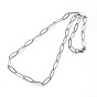304 Stainless Steel Cable Chains Necklaces, with Lobster Clasps, 23.7 inch(60.2cm)"