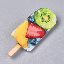 Acrylabzeichen Brosche Stifte, süße Anstecknadel, für kleidung taschen jacken zubehör diy handwerk, Fruchteislutscher