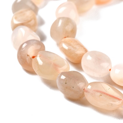 Natural Multi-Moonstone Beads Strands, Nuggets, Tumbled Stone