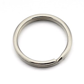 Colores originales 304 división de acero inoxidable cierres de anillo de claves para la toma de llavero, 32x2.2 mm